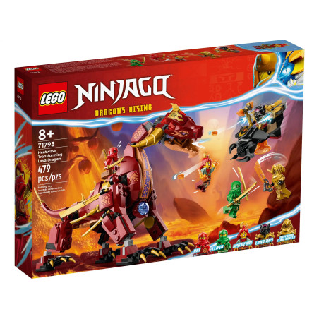 LEGO 71793 Ninjago - Lawowy smok zmieniający się w falę ognia